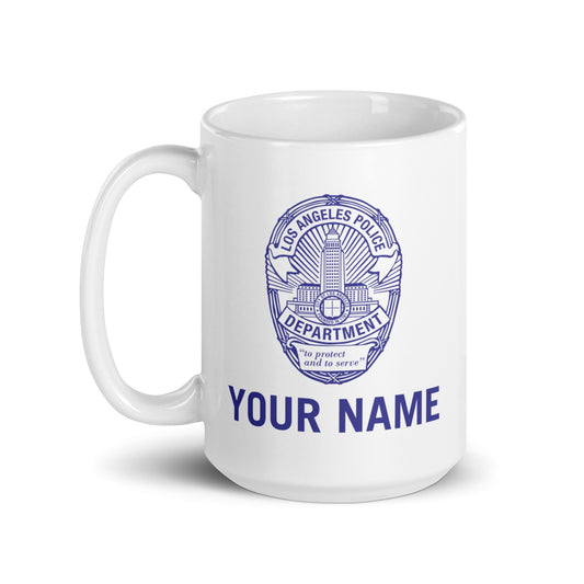 LAPD Badge Personalized Mug-4