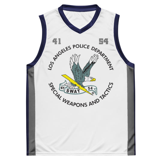 SWAT Logo Personalized Basketball Jersey-0