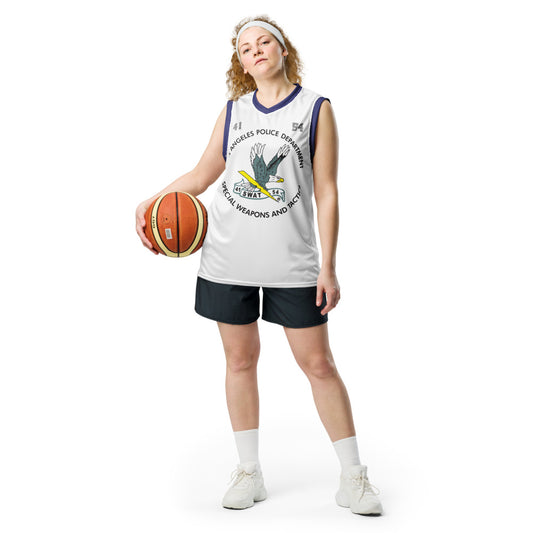 SWAT Logo Personalized Basketball Jersey-2