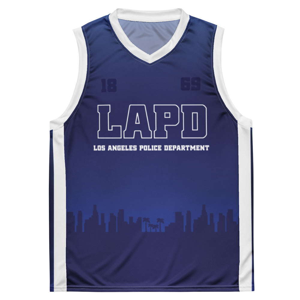 LAPD Logo Personalized Basketball Jersey