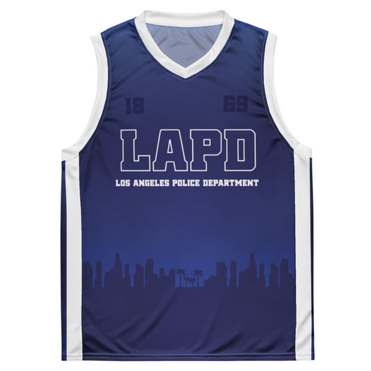 LAPD Logo Personalized Basketball Jersey-0