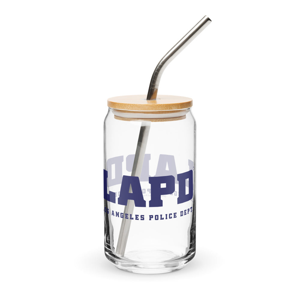 LAPD 16 oz. Can Shaped Glass