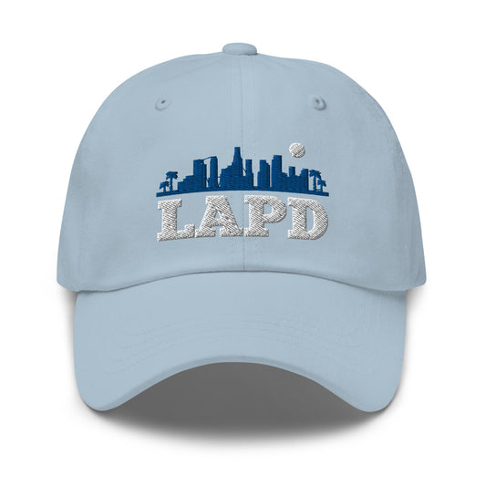 LAPD Skyline Embroidered Dad Hat-5