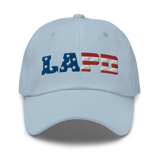 LAPD Stars & Stripes Embroidered Dad Hat-5