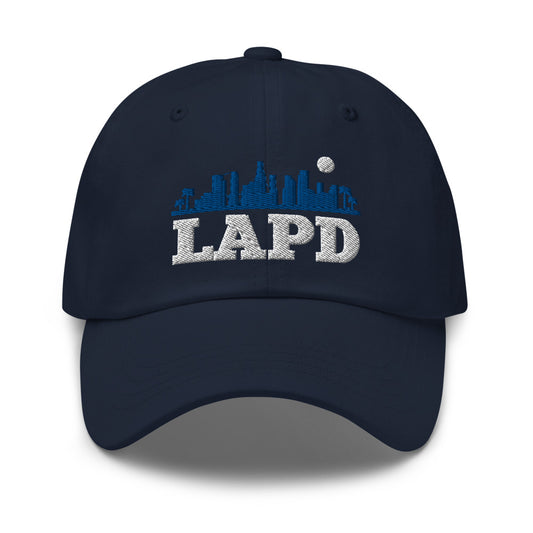 LAPD Skyline Embroidered Dad Hat-0
