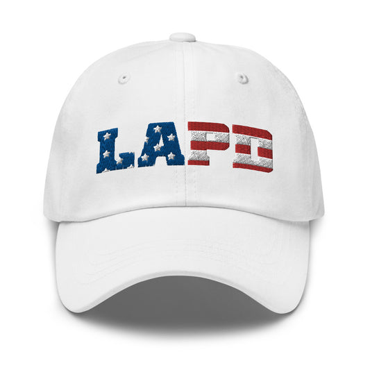 LAPD Stars & Stripes Embroidered Dad Hat-8