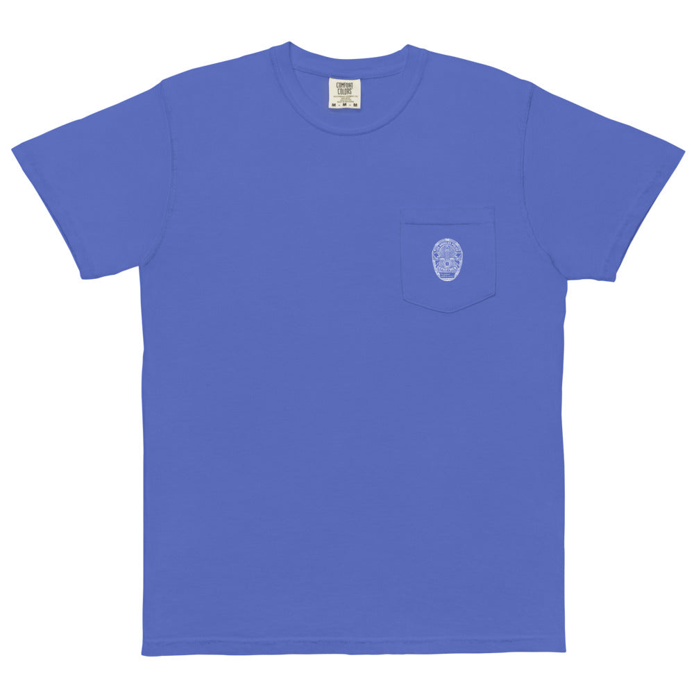 LAPD Badge Comfort Colors Pocket T-Shirt