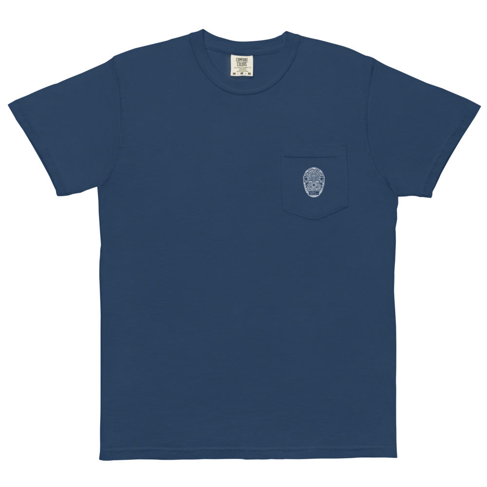 LAPD Badge Comfort Colors Pocket T-Shirt