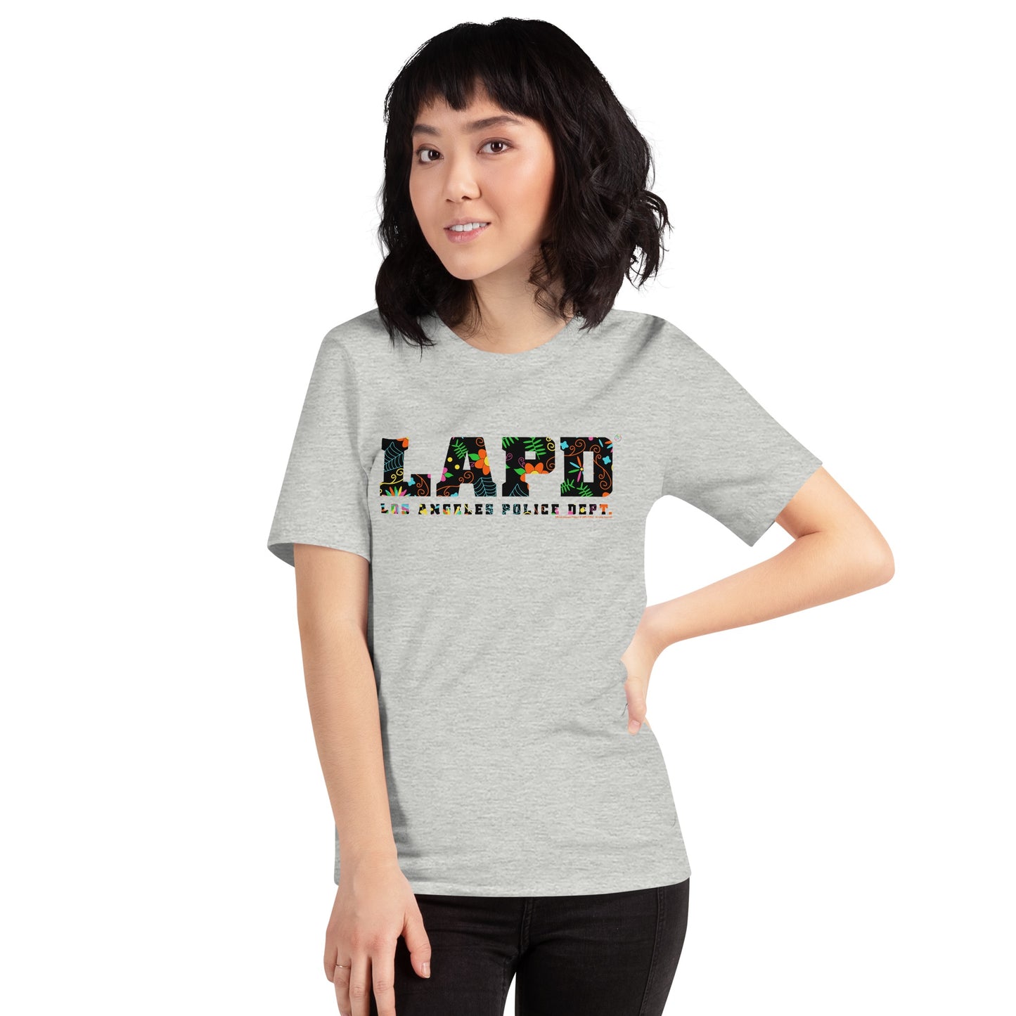 LAPD Dia de los Muertos T-Shirt folded