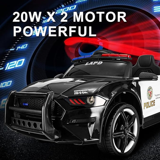 LAPD Police Cruiser 12V Electric Ride On Car-3