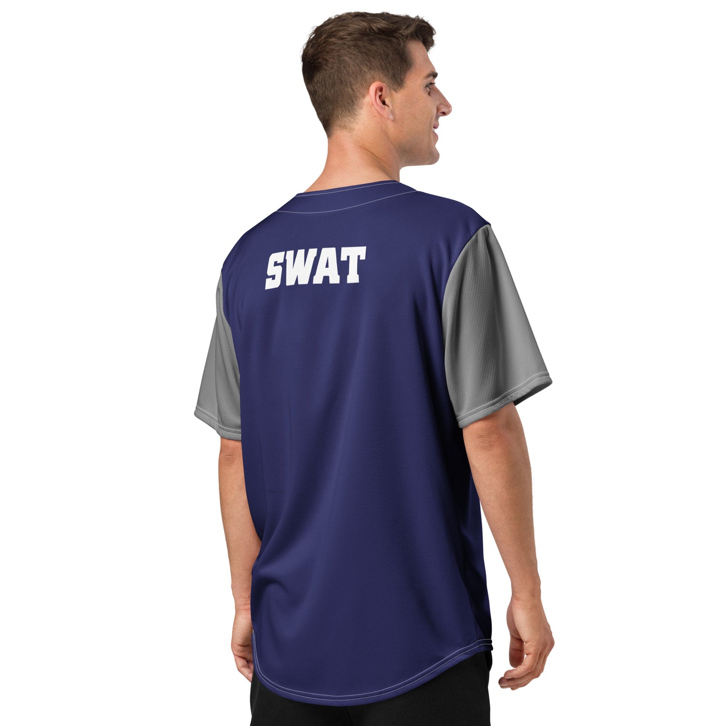 SWAT Logo Personalized Baseball Jersey