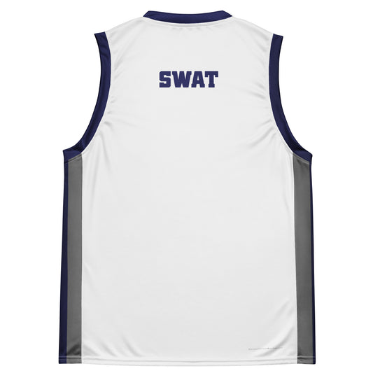 SWAT Logo Personalized Basketball Jersey-3
