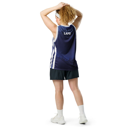 LAPD Logo Personalized Basketball Jersey-3