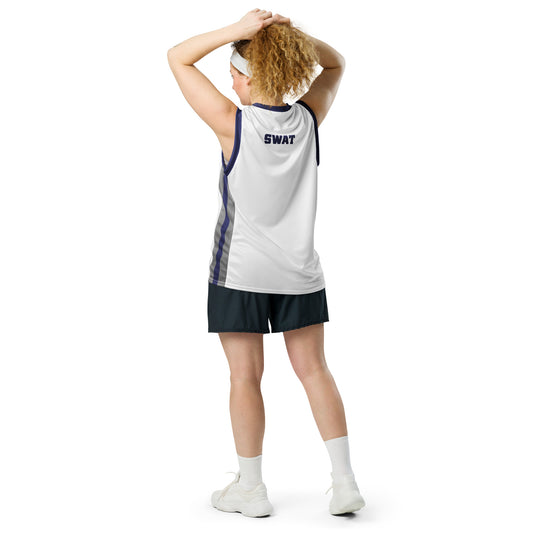 SWAT Logo Personalized Basketball Jersey-1