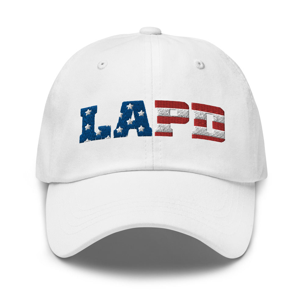 LAPD Stars & Stripes Embroidered Dad Hat