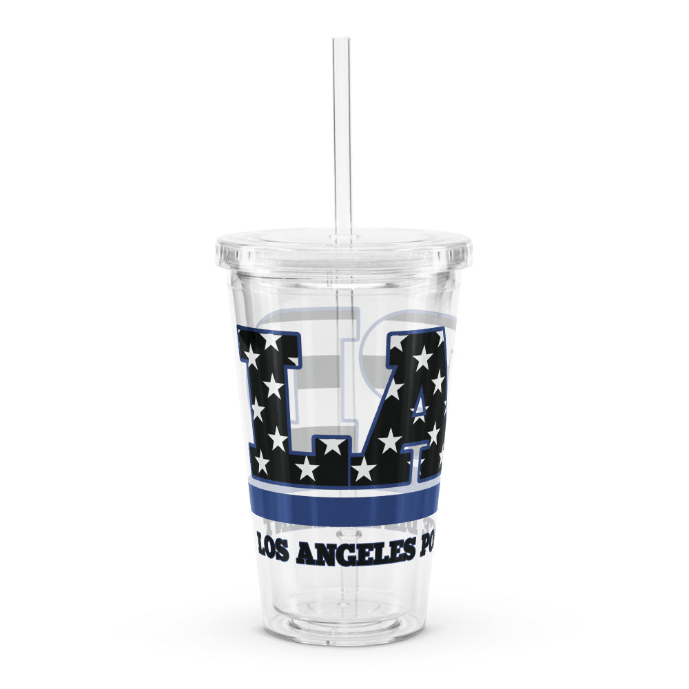 LAPD Blue Line Plastic Tumbler