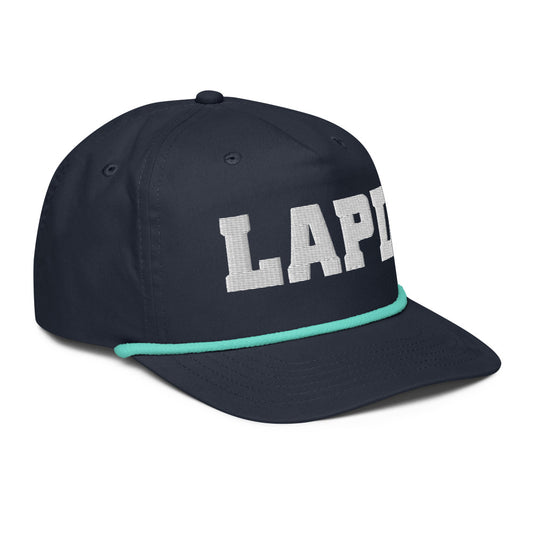 LAPD Embroidered Rope Cap Lt Gray/navy-4