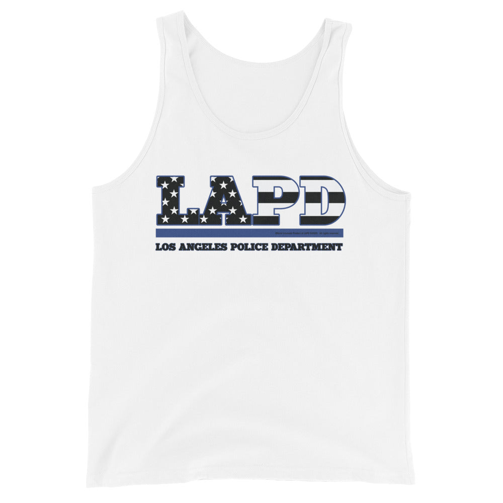 LAPD Blue Line Tank Top White