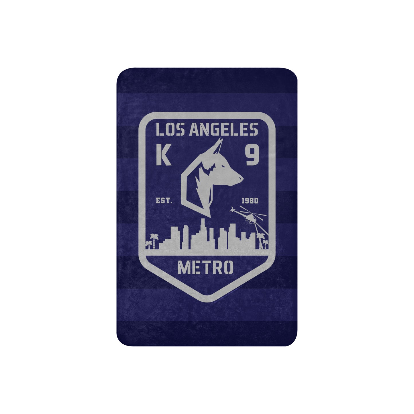 LAPD K9 Blanket textured fabric detail