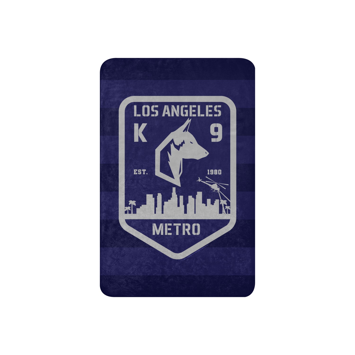 LAPD K9 Blanket textured fabric detail