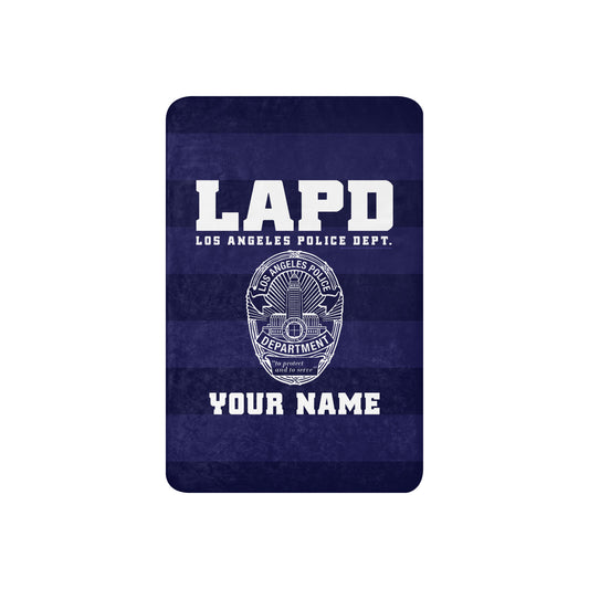 LAPD Badge Personalized Name Blanket-4