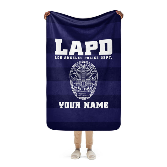 LAPD Badge Personalized Name Blanket-5