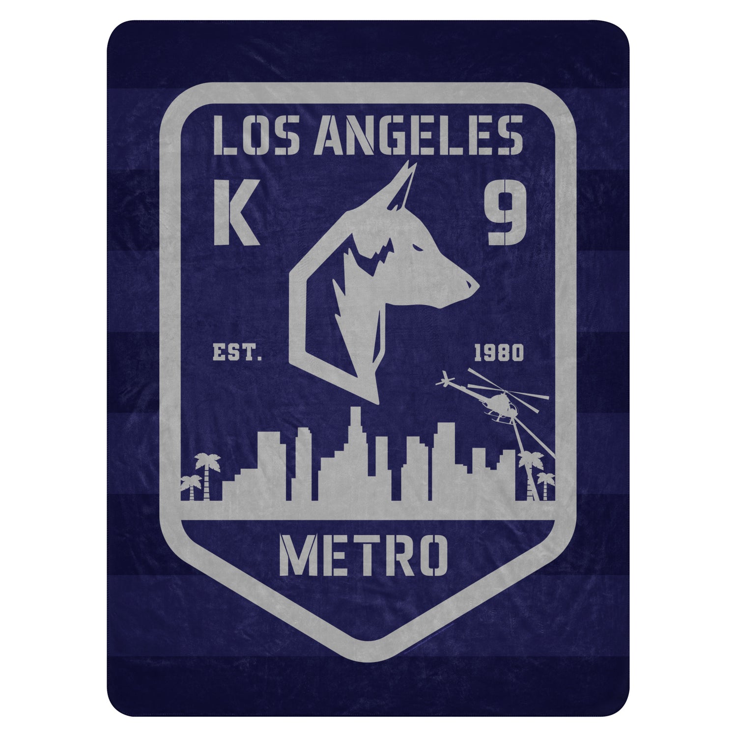LAPD K9 Blanket folded neatly