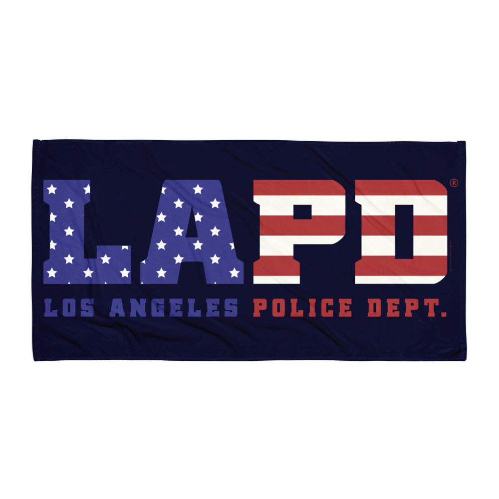 LAPD Stars & Stripes Beach Towel