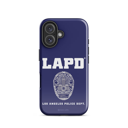 LAPD Badge iPhone Tough Case showing rear badge graphic-39