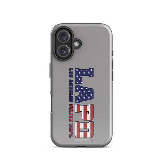 LAPD Stars & Stripes iPhone Tough Case back view-39