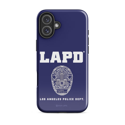 LAPD Badge iPhone Tough Case showing rear badge graphic-40