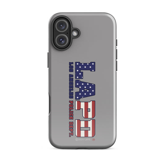 LAPD Stars & Stripes iPhone Tough Case back view-40