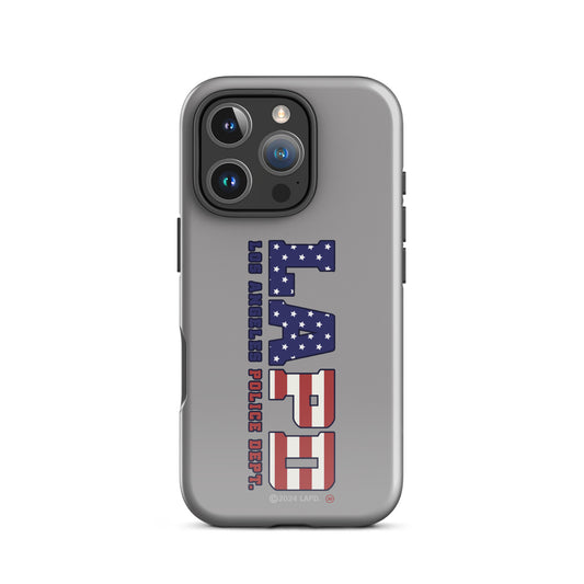 LAPD Stars & Stripes iPhone Tough Case back view-41