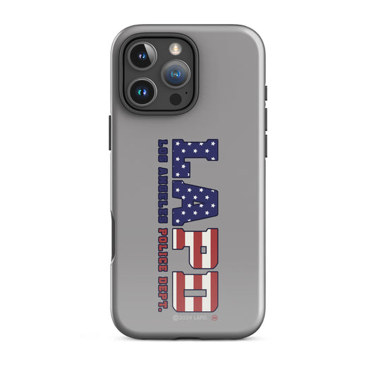LAPD Stars & Stripes iPhone Tough Case back view-42