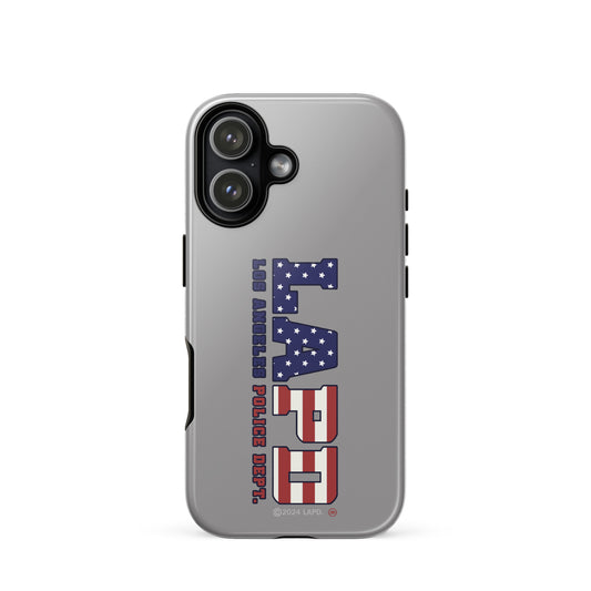 LAPD Stars & Stripes iPhone Tough Case back view-43