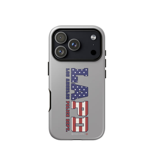 LAPD Stars & Stripes iPhone Tough Case back view-45