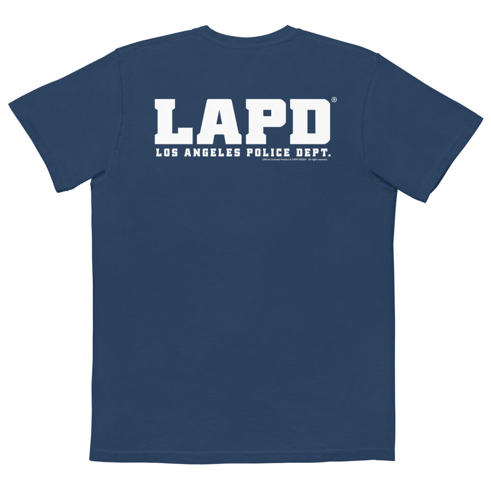 LAPD Badge Comfort Colors Pocket T-Shirt | Official Logo