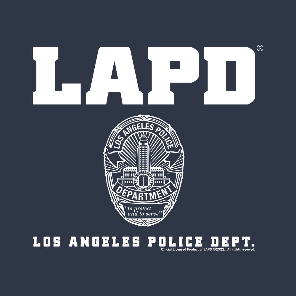Lapd Badge With Black Band