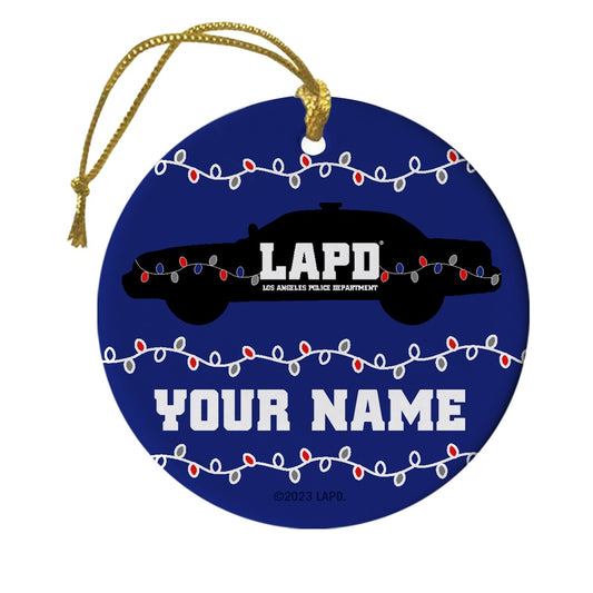LAPD Holiday Personalized Ornament-2