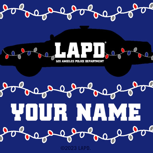 LAPD Holiday Personalized Ornament-1