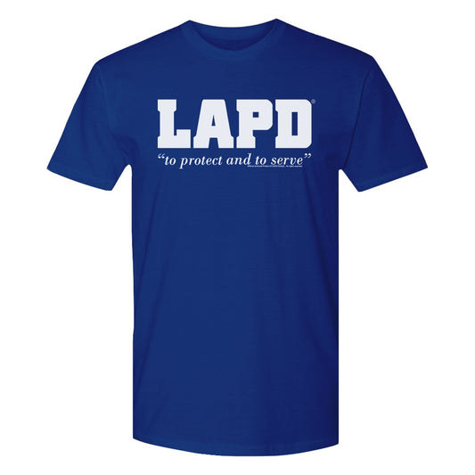 LAPD  To Protect And Serve Logo T-Shirt-3