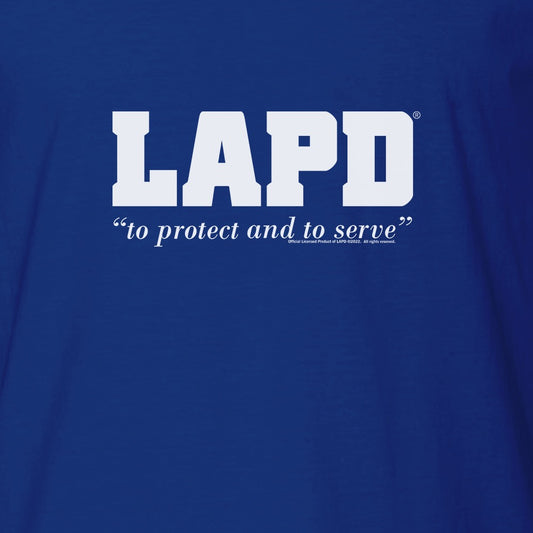 LAPD  To Protect And Serve Logo T-Shirt-1